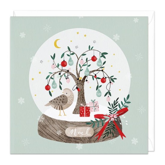Whistlefish Christmas Card - Partridge in a Snow Globe (DELIVERY TO EU ONLY)