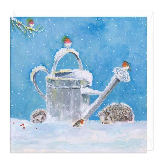 Whistlefish Christmas Card - Watering Can (DELIVERY TO EU ONLY)