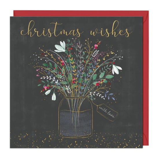 Whistlefish Christmas Card - Christmas Wishes (DELIVERY TO EU ONLY)