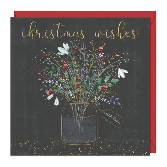 Whistlefish Christmas Card - Christmas Wishes (DELIVERY TO EU ONLY)