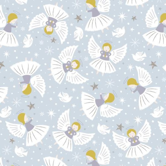 Whistlefish Christmas Sheet Wrap : Angels (DELIVERY TO EU ONLY)