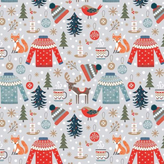 Whistlefish Christmas Sheet Wrap : Christmas Jumpers (DELIVERY TO EU ONLY)
