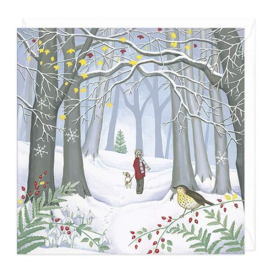 Whistlefish Christmas Card - Woodland Walk (DELIVERY TO EU ONLY)