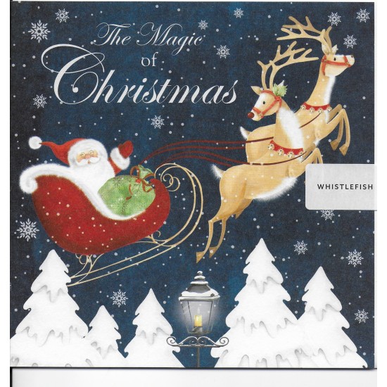 Whistlefish Christmas Card - Santa Sleigh (DELIVERY TO EU ONLY)
