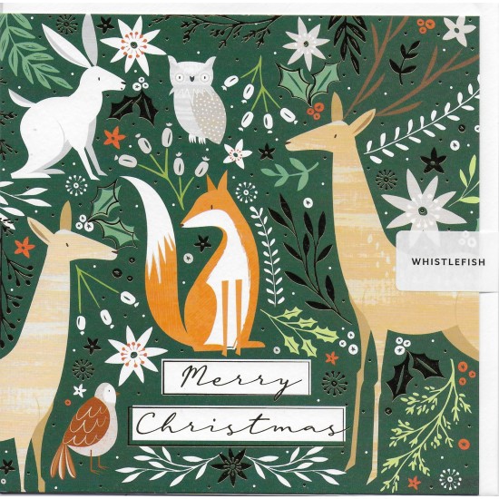 Whistlefish Christmas Card - Woodland Animals (DELIVERY TO EU ONLY)